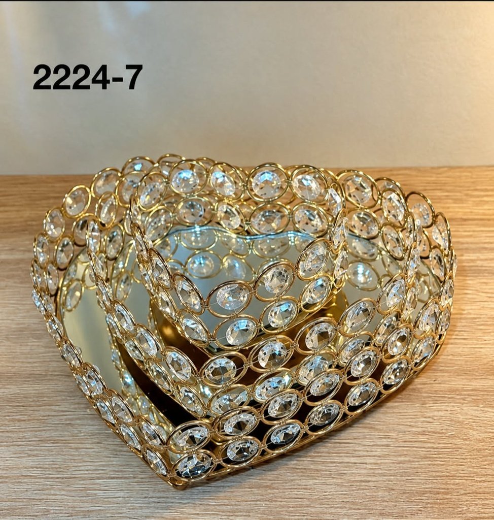 PLATEAUX CŒUR CRISTAL 2224-7
