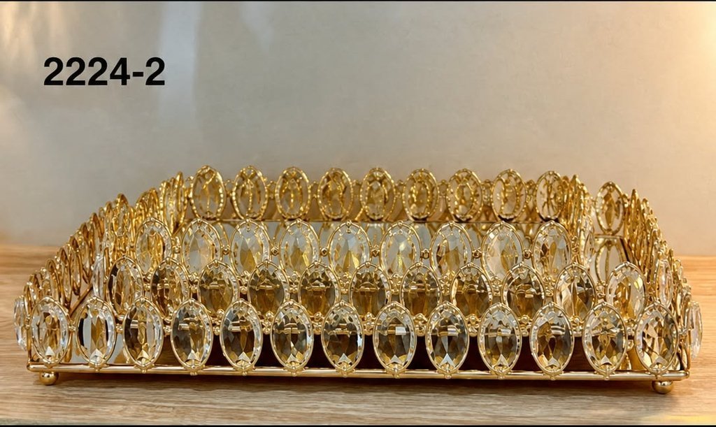 PLATEAU CRISTAL RECTANGULAIRE 2224-2