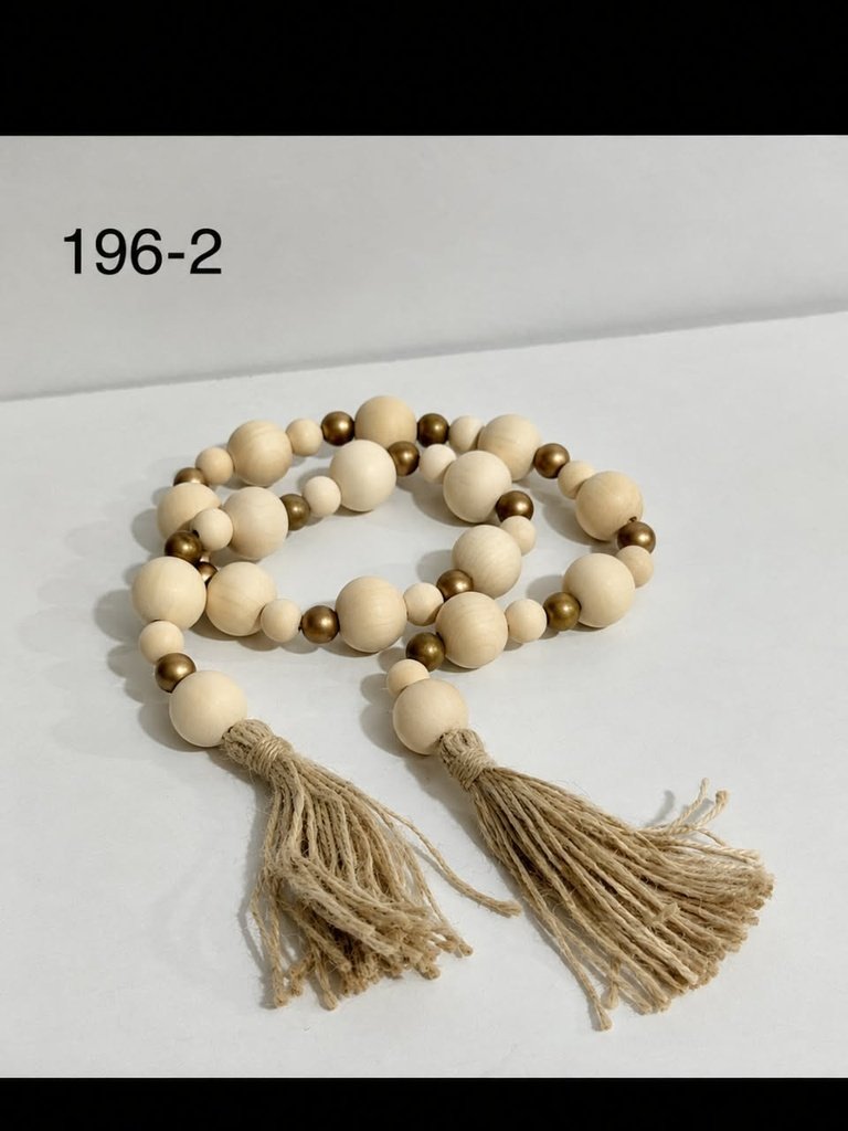 سبحة ديكور طبيعي وبرونزي 196-2