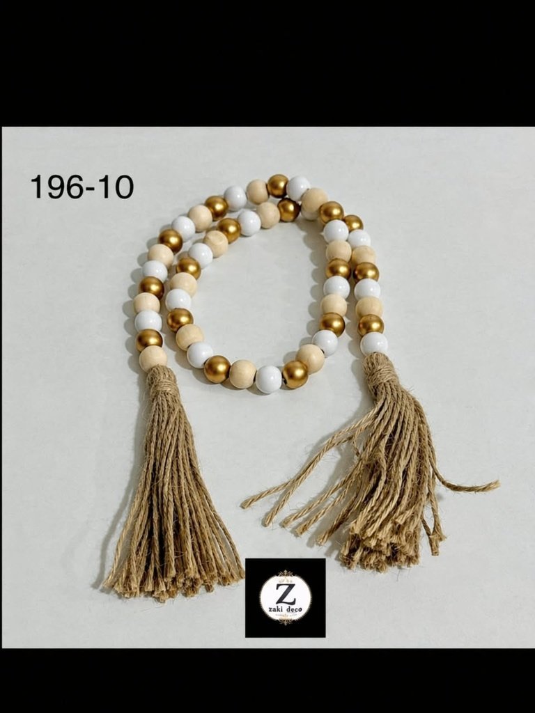 SEBHA DÉCORATIVE BLANC & OR 196-10