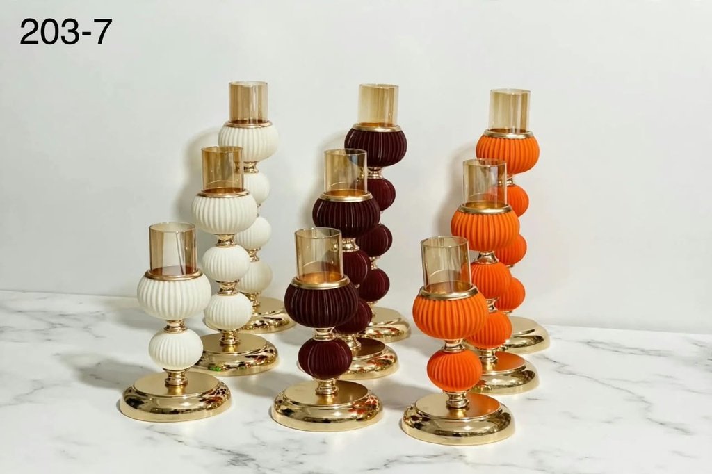 BOUGEOIRS SPHÈRES CANNELÉES 203-7