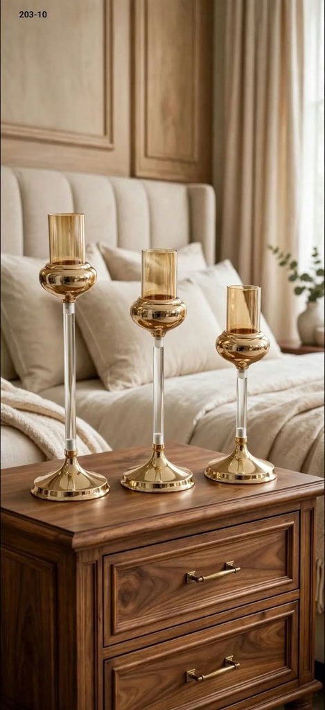 BOUGEOIRS TIGE TRANSPARENTE 203-10