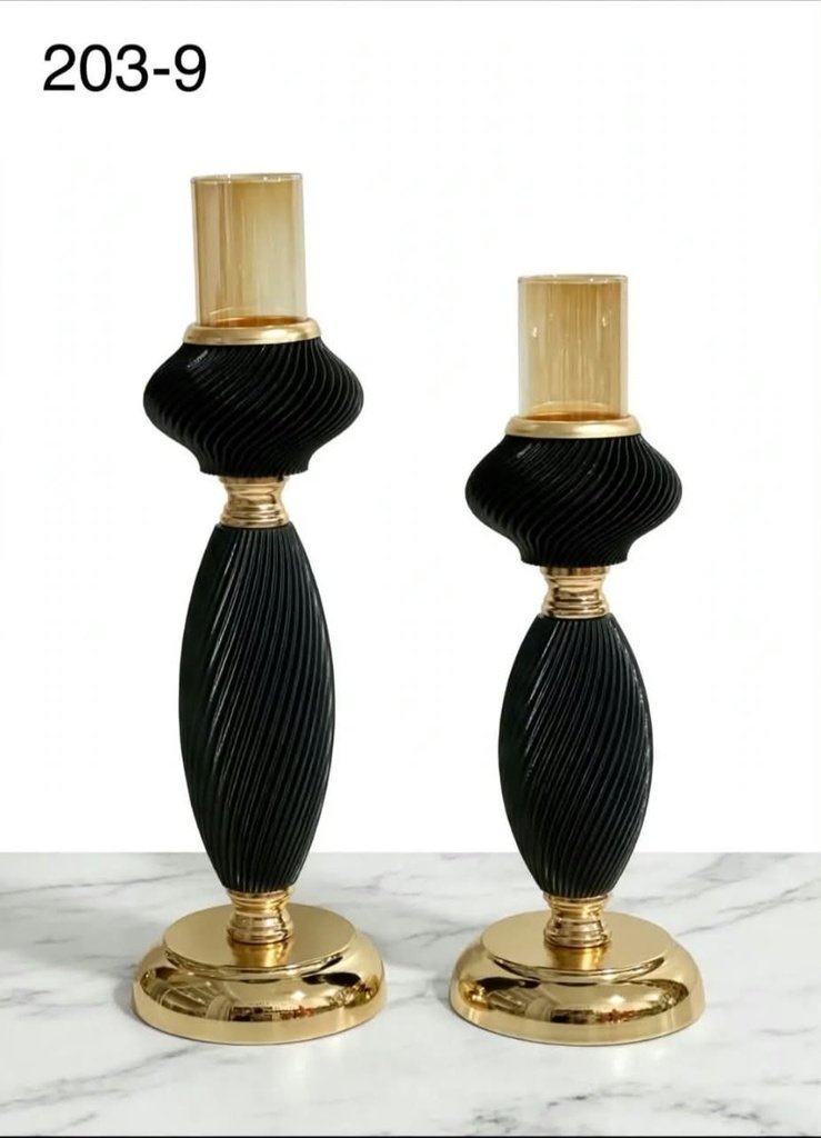 BOUGEOIRS CANNELÉS NOIR 203-9