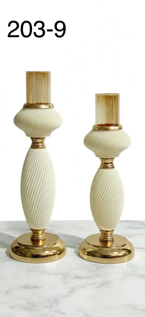BOUGEOIRS CANNELÉS IVOIRE 203-9