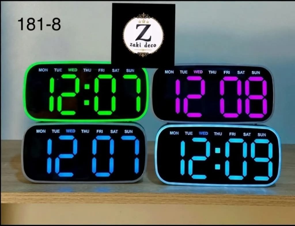 منبّه رقمي LED بإطار مضيء 181-8