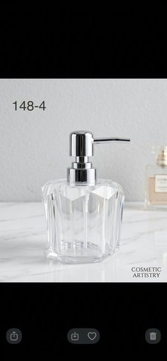 [148-4] DISTRIBUTEUR DE SAVON VERRE TAILLÉ 148-4