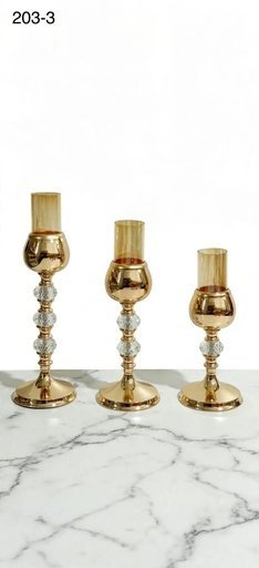 [203-3] BOUGEOIRS PERLES CRISTAL 203-3